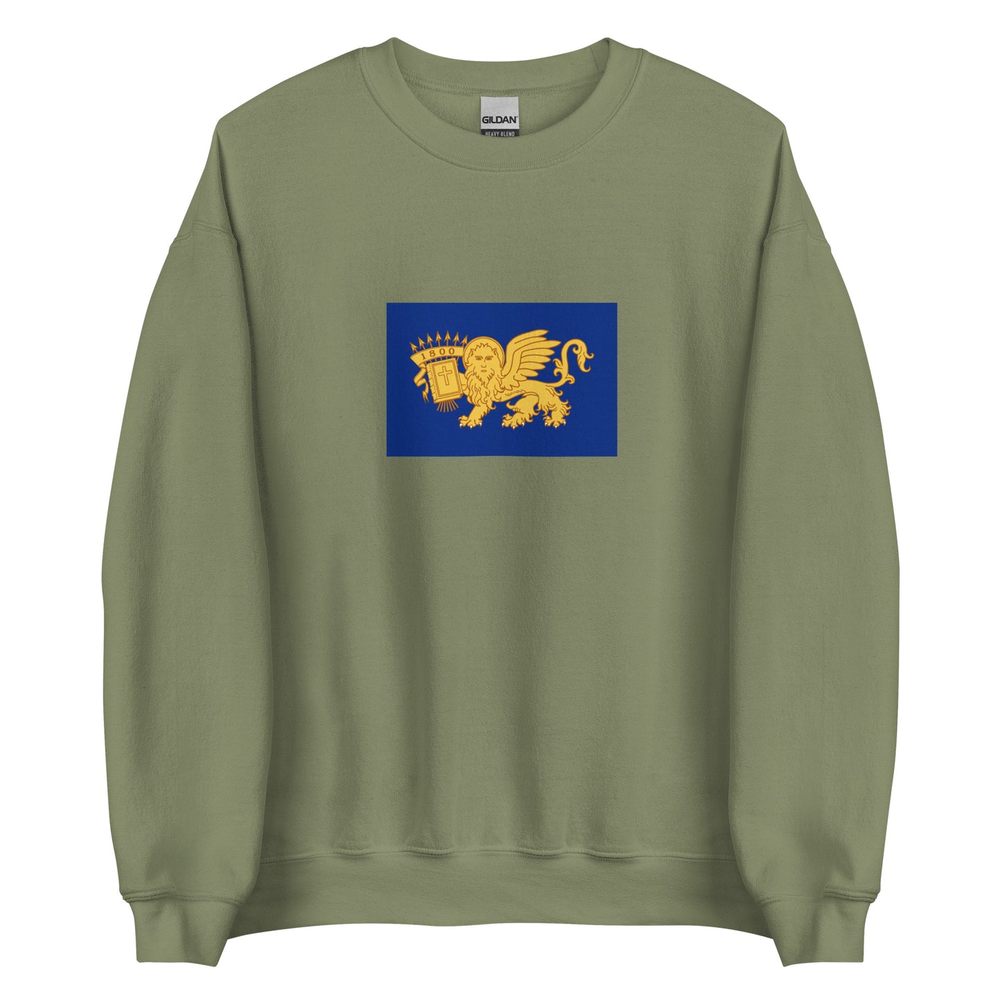 Greece - Septinsular Republic (1800-1807) | Historical Greek Flag Interactive Sweatshirt