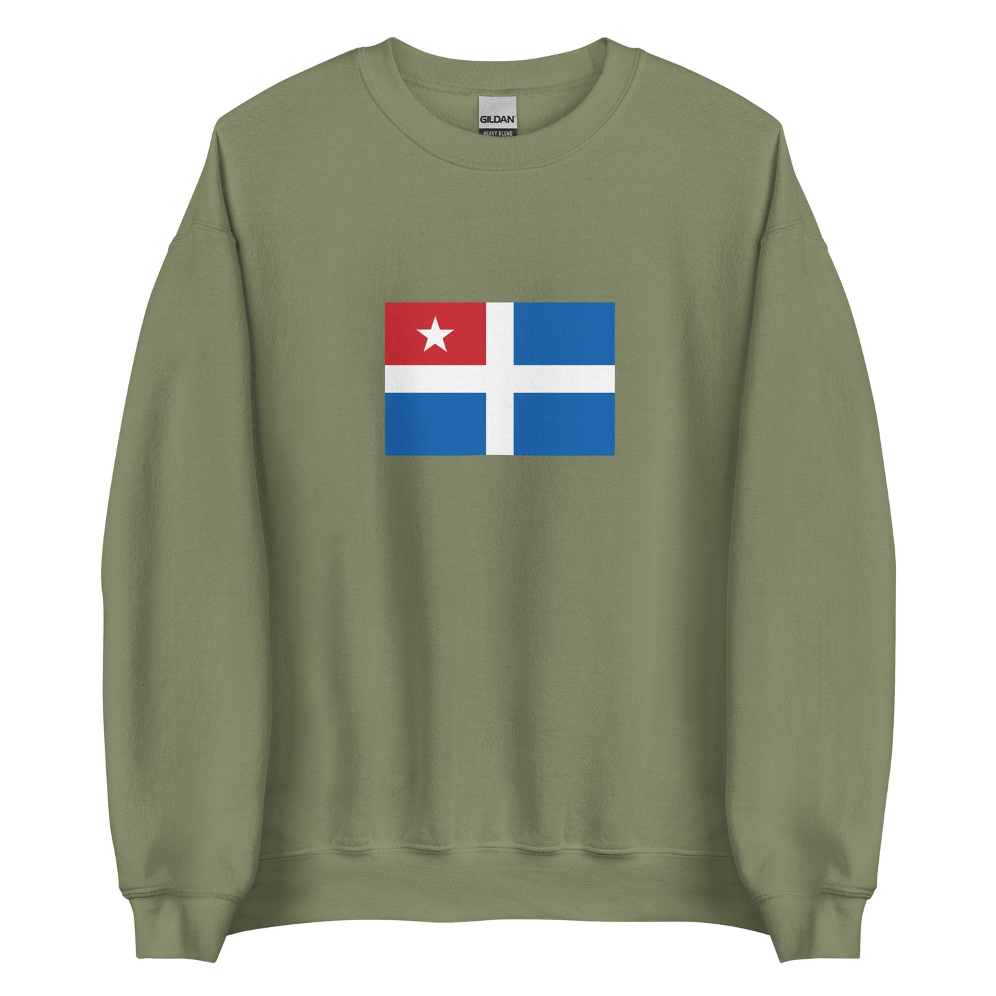 Greece - Cretan State (1898-1913) | Historical Greek Flag Interactive Sweatshirt