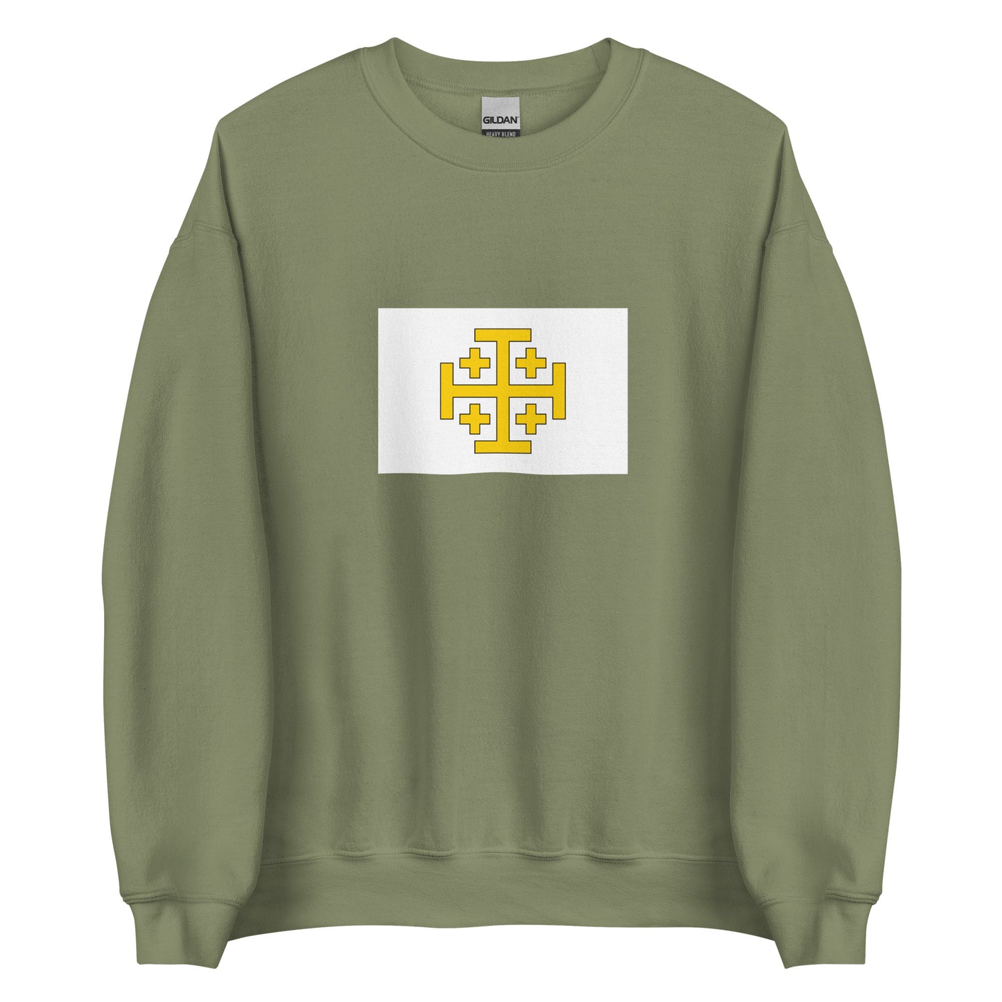 Israel - Kingdom of Jerusalem (1099-1291) | Historical Israeli Flag Interactive Sweatshirt