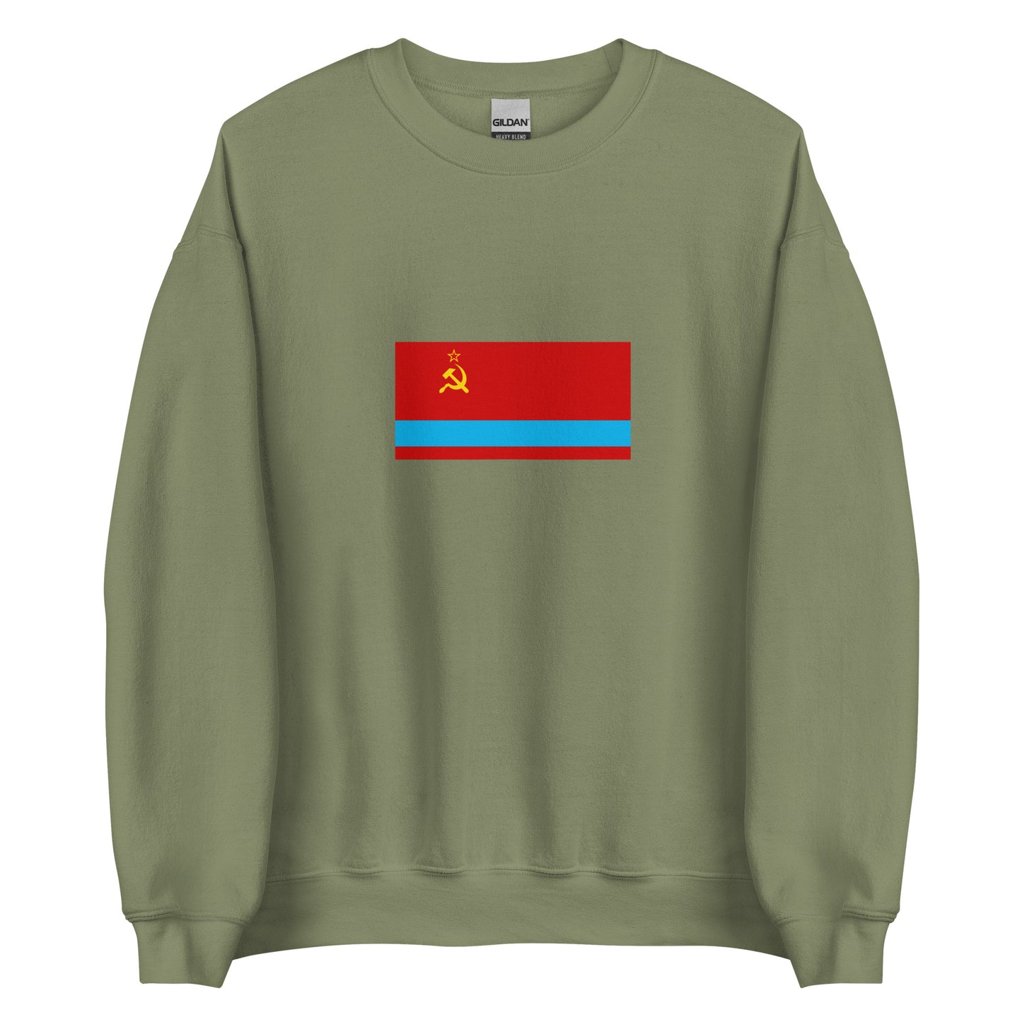 Kazakhstan - Kazakh Soviet Socialist Republic (1941-1991) | Historical Kazakh Flag Interactive Sweatshirt