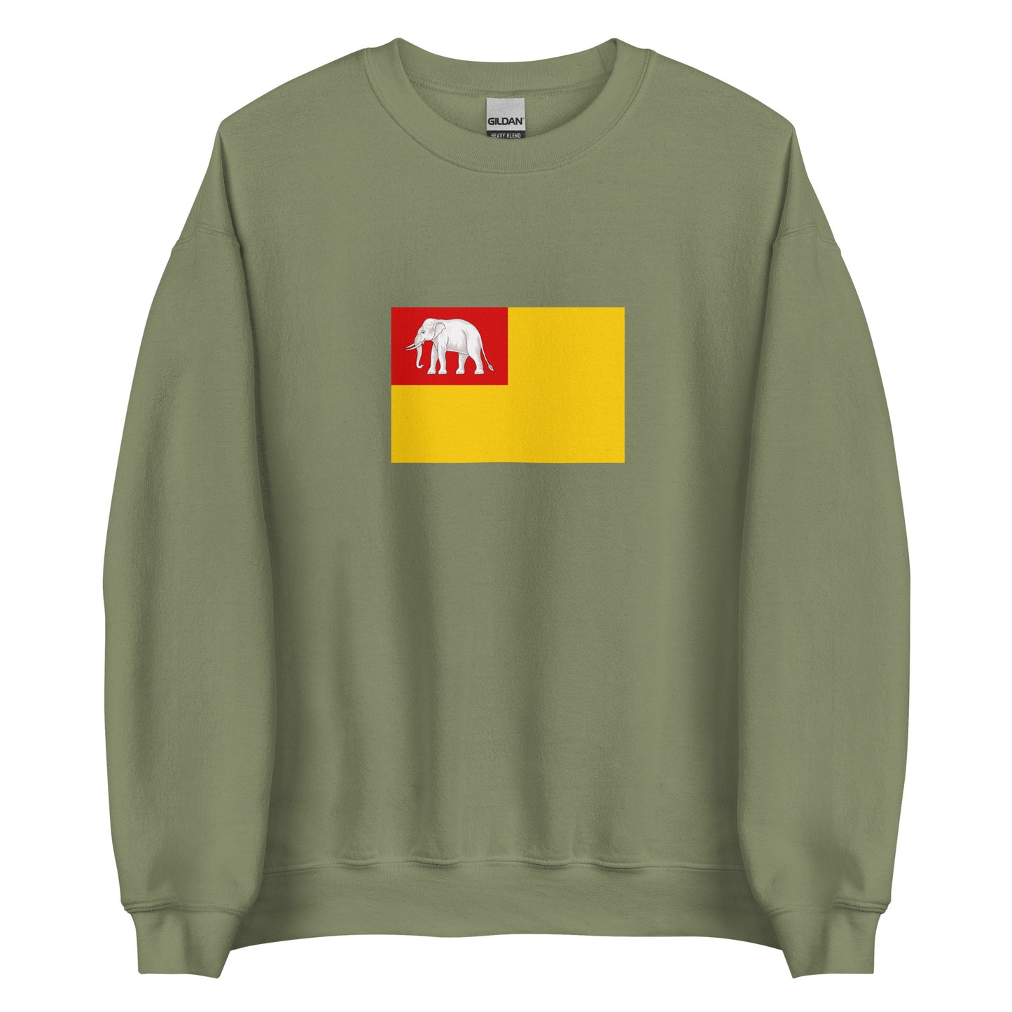 Laos - Kingdom of Vientiane (1707-1828) | Historical Laos Flag Interactive Sweatshirt