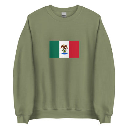 Mexico - First Mexican Empire (1821-1823) | Historical Mexican Flag Interactive Sweatshirt