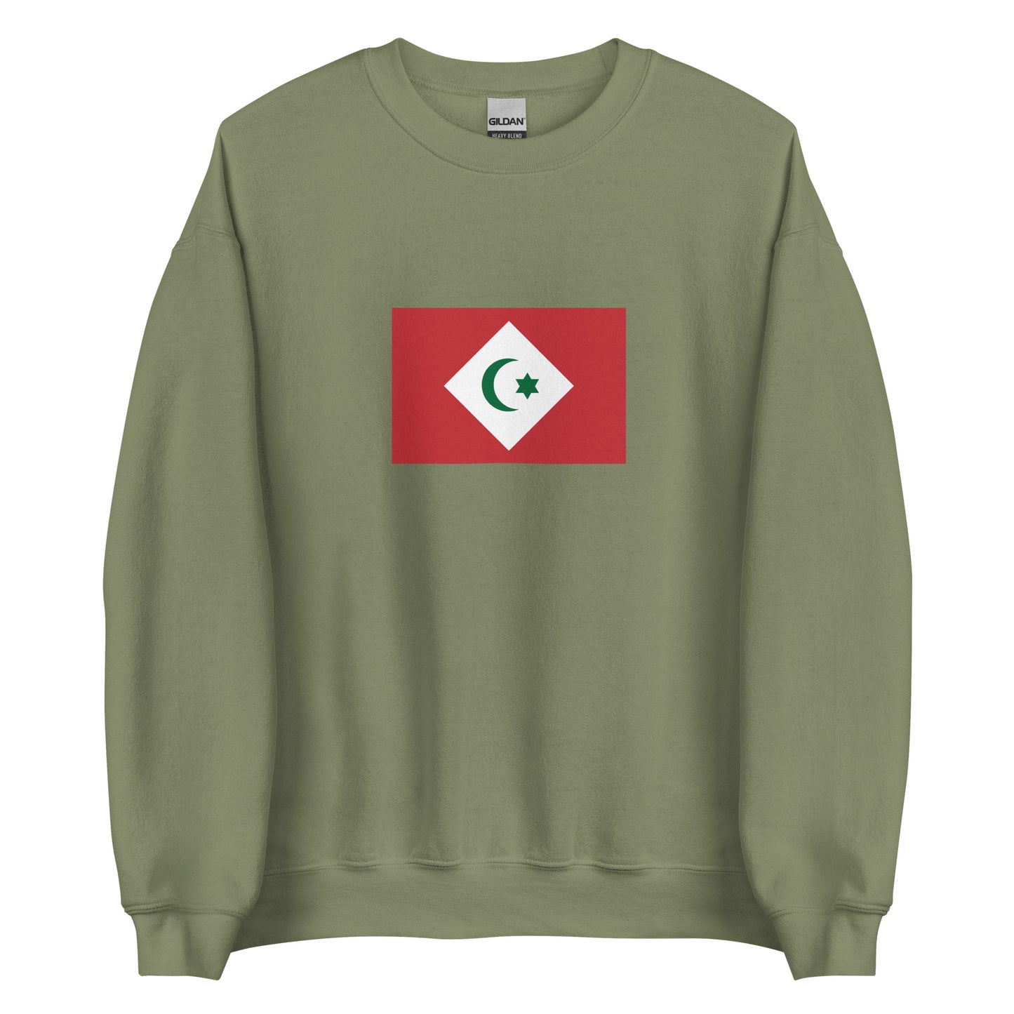 Morocco - Republic of the Rif (1921-1926) | Historical Moroccan Flag Interactive Sweatshirt