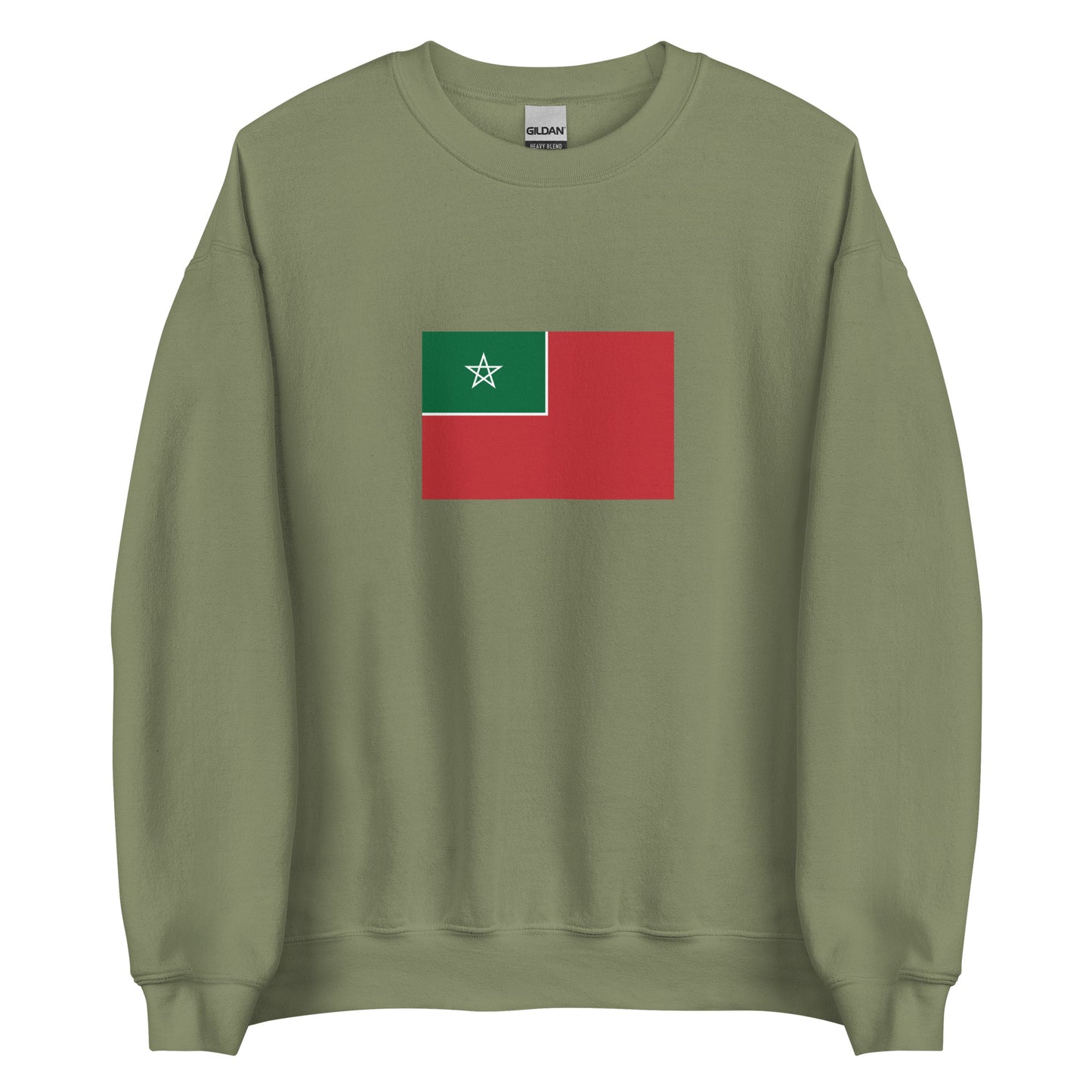 Morocco - Spanish Protectorate in Morocco (1912-1956) | Historical Moroccan Flag Interactive Sweatshirt