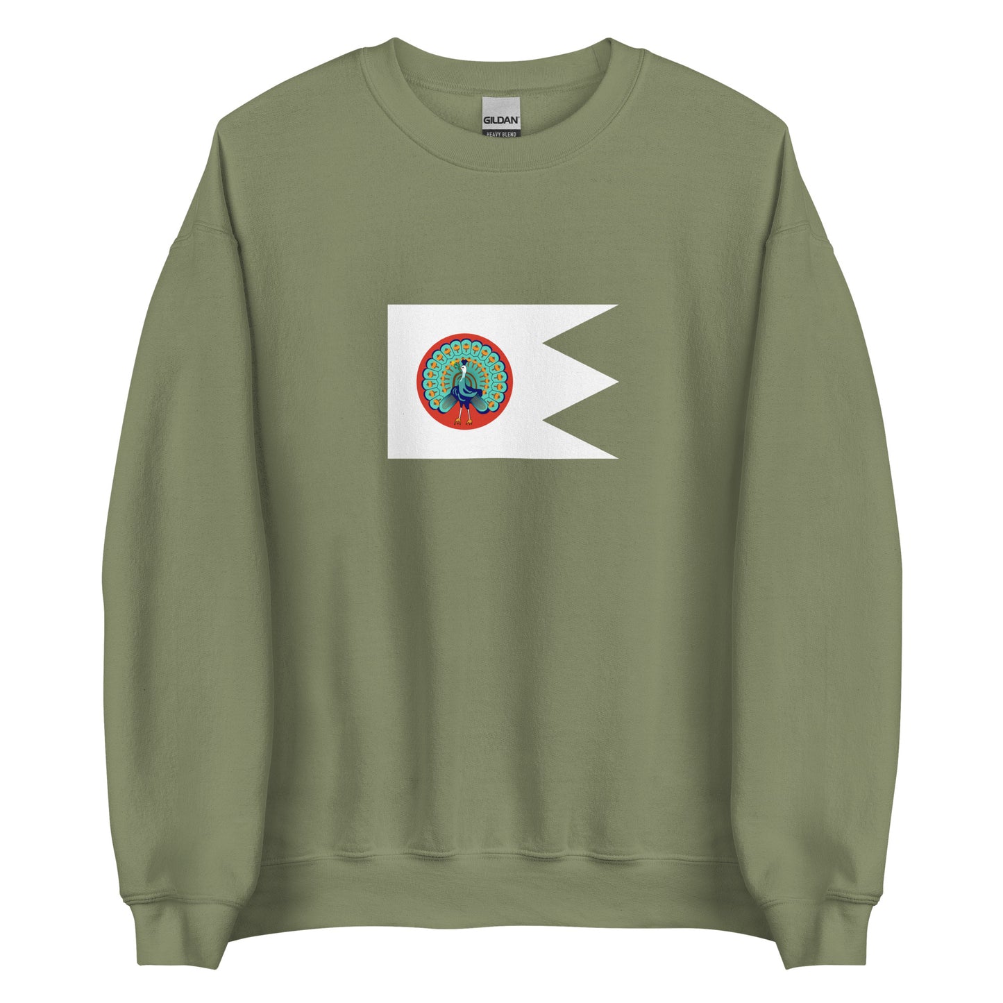 Myanmar (Burma) - Konbaung Dynasty - Third Burmese Empire (1752 - 1885) | Historical Flag Unisex Sweatshirt