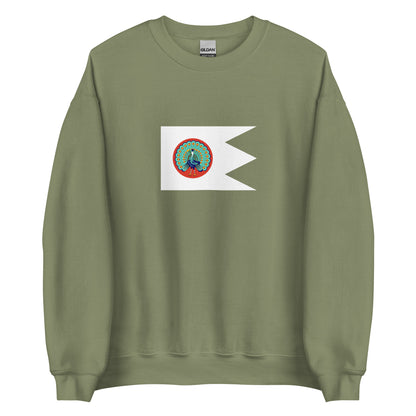 Myanmar (Burma) - Konbaung Dynasty - Third Burmese Empire (1752-1885) | Historical Burmese Flag Interactive Sweatshirt