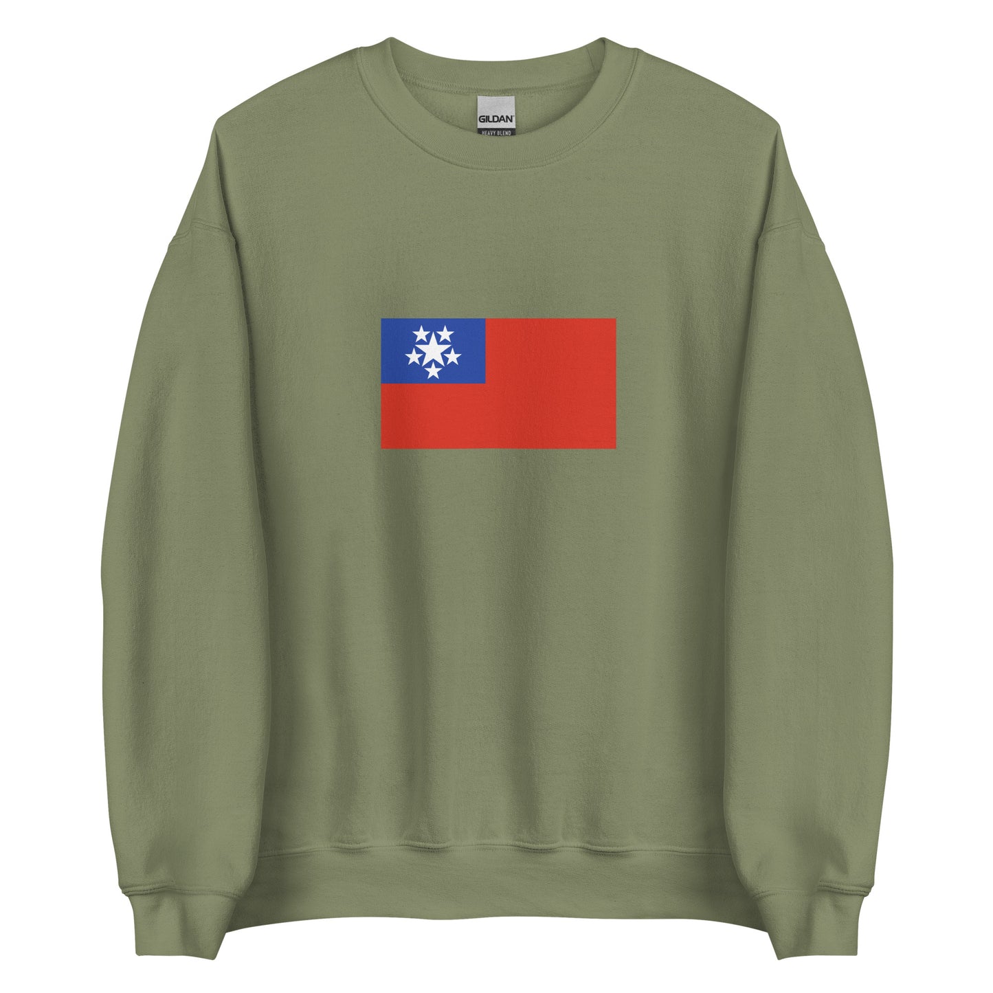 Myanmar (Burma) - Union of Burma (1948-1974) | Historical Burmese Flag Interactive Sweatshirt