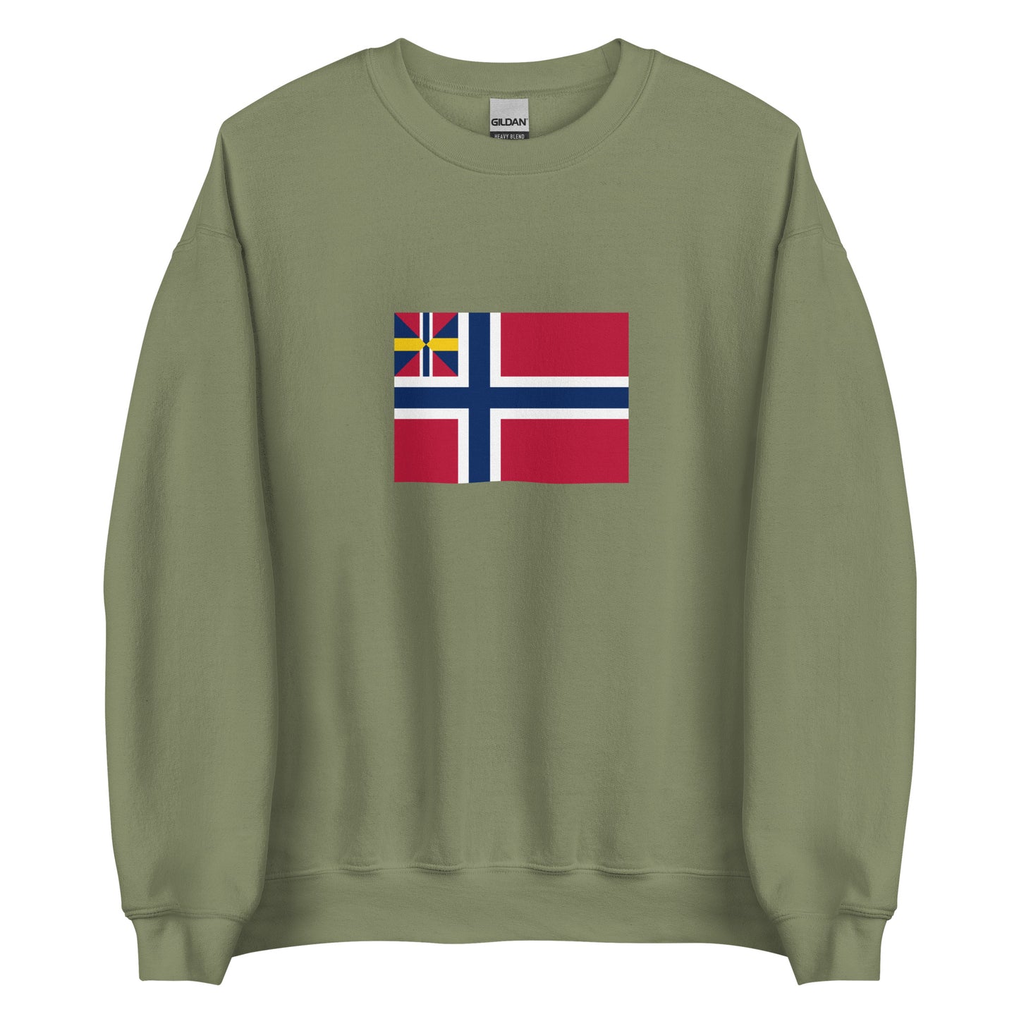 Norway - United Kingdoms of Sweden and Norway (1844-1899) | Historical Norwegian Flag Interactive Sweatshirt