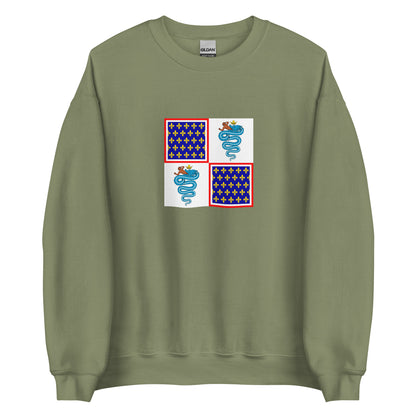 Switzerland - Duchy of Milan under the Kingdom of France (1499-1512) | Historical Suisse Flag Interactive Sweatshirt