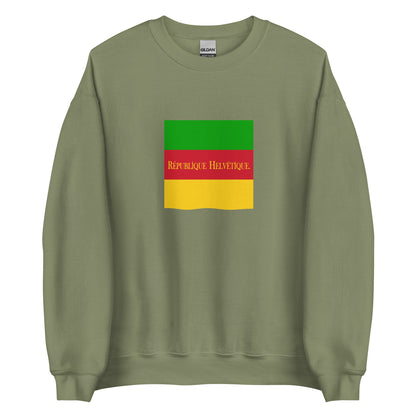 Switzerland - Helvetic Republic (1798-1803) | Historical Suisse Flag Interactive Sweatshirt