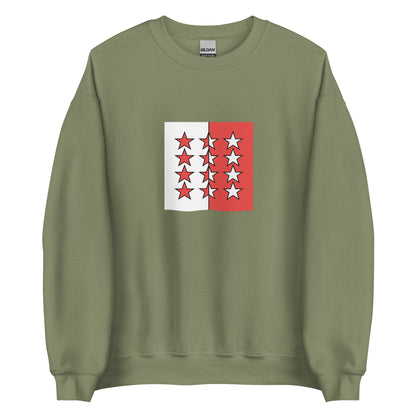 Switzerland - Rhodanic Republic (1802-1810) | Historical Suisse Flag Interactive Sweatshirt