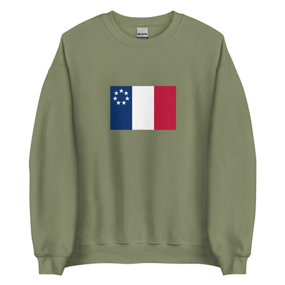 USA - New France (1534-1763) | Historical American Flag Interactive Sweatshirt