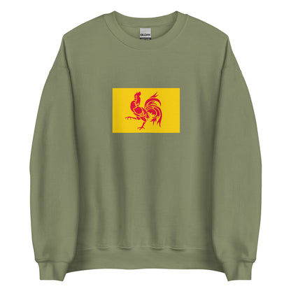 Belgium - Wallonia Walloons (French Community) | Ethnic Belgian Flag Interactive Sweatshirt