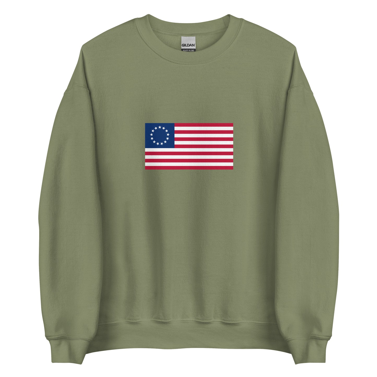 USA - 13 Stars & Stripes Betsy Ross Flag (1776) | Historical American Flag Interactive Sweatshirt