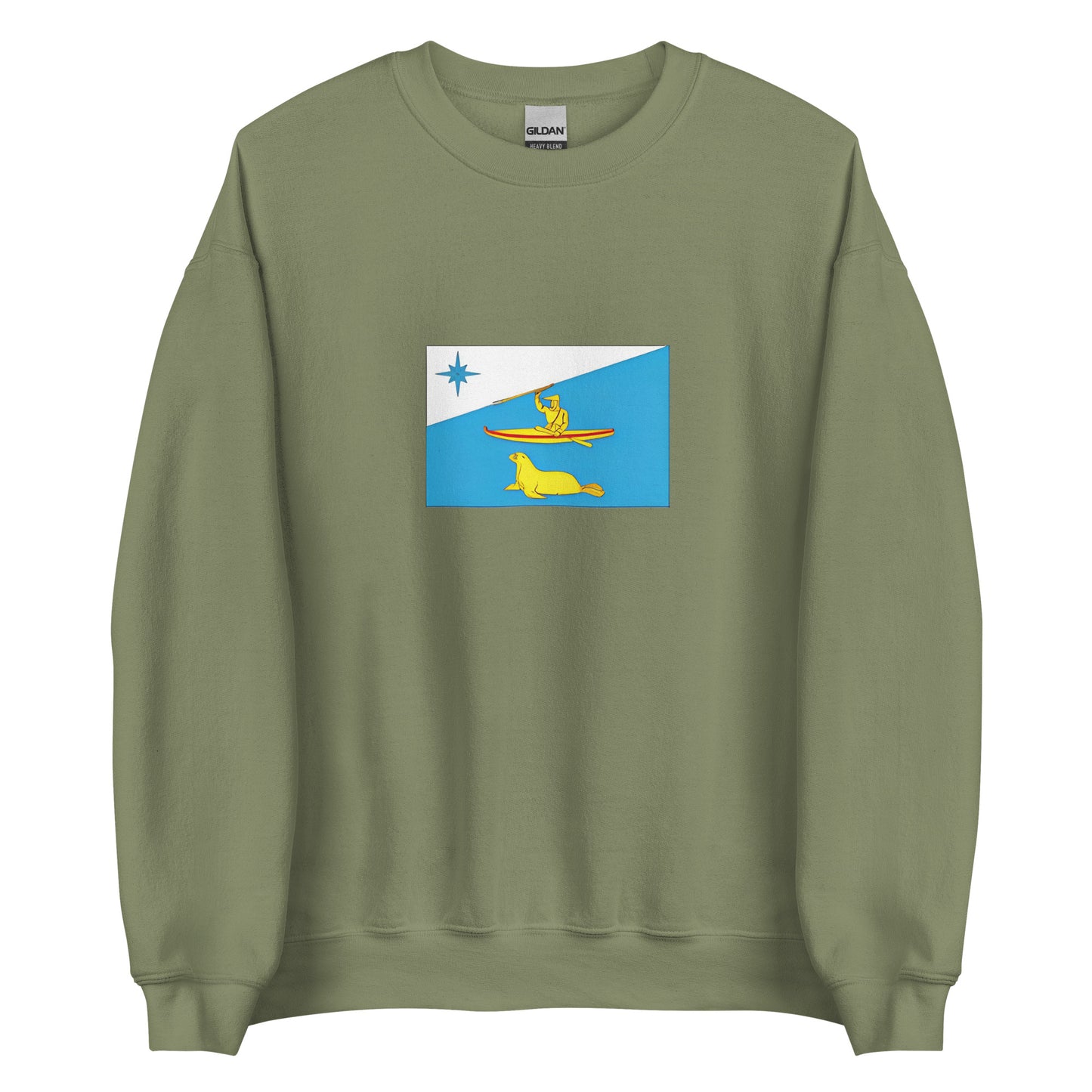 USA - Aleuts People | Indigenous American Flag Interactive Sweatshirt