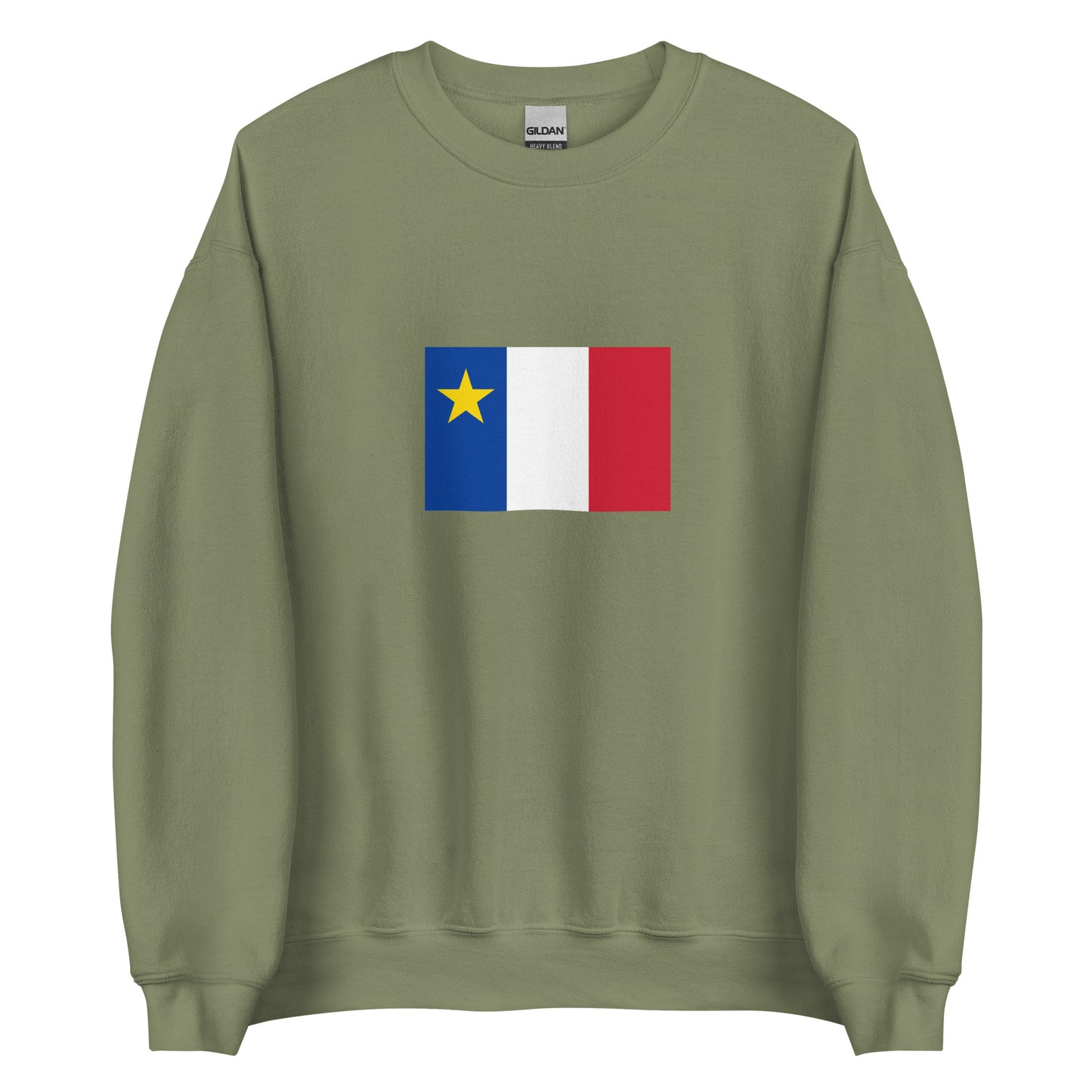 USA - French Acadians | Ethnic American Flag Interactive Sweatshirt