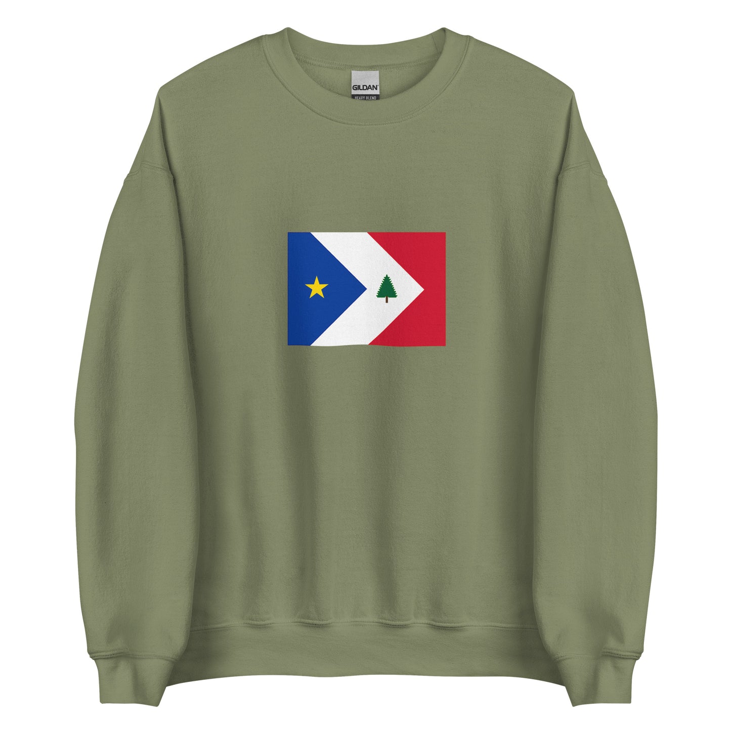 USA - New England Acadians | Ethnic American Flag Interactive Sweatshirt