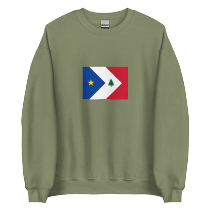 USA - New England Acadians | Ethnic American Flag Interactive Sweatshirt