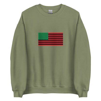 USA - African Americans | Ethnic American Flag Interactive Sweatshirt