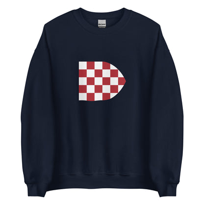 Croatia - Kingdom of Croatia and Dalmatia (1102-1526) | Historical Croatian Flag Interactive Sweatshirt
