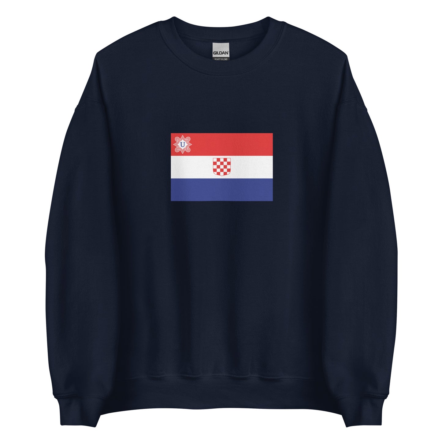 Croatia - Independent State of Croatia (1941-1945) | Historical Croatian Flag Interactive Sweatshirt