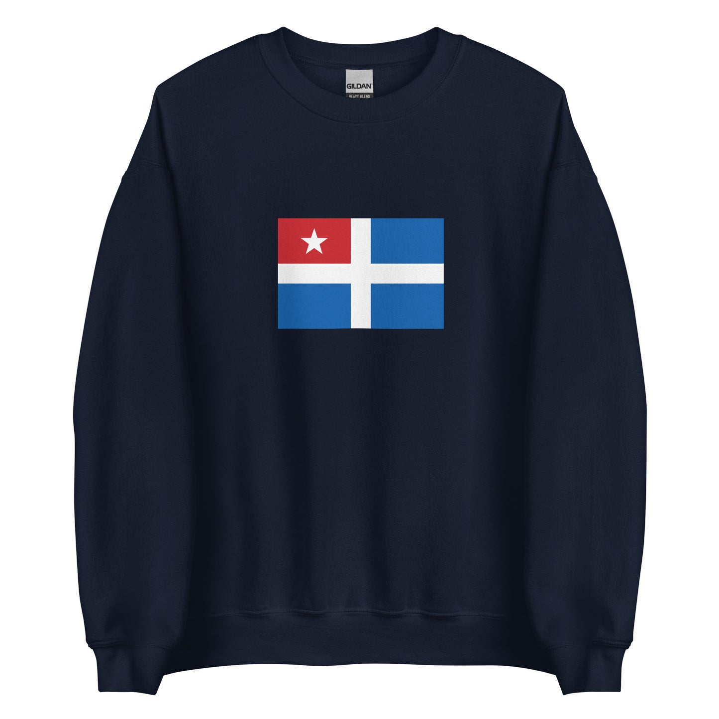 Greece - Cretan State (1898-1913) | Historical Greek Flag Interactive Sweatshirt