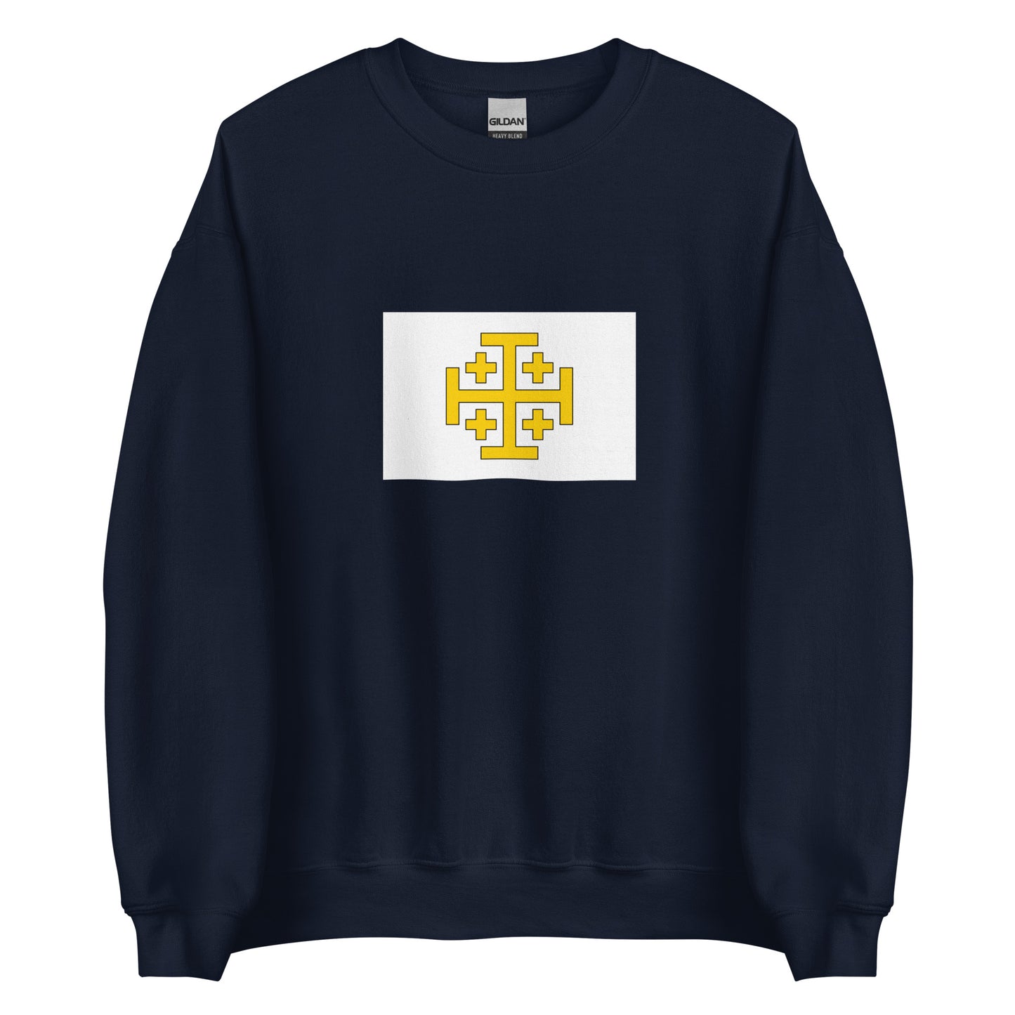 Israel - Kingdom of Jerusalem (1099-1291) | Historical Israeli Flag Interactive Sweatshirt