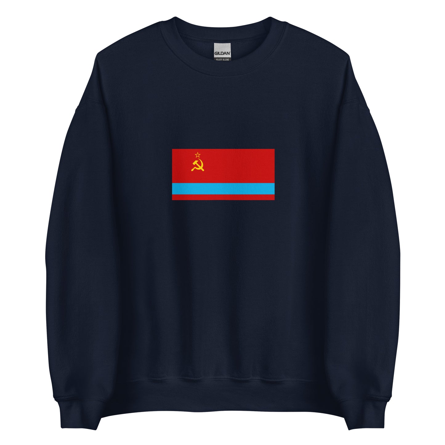 Kazakhstan - Kazakh Soviet Socialist Republic (1941-1991) | Historical Kazakh Flag Interactive Sweatshirt