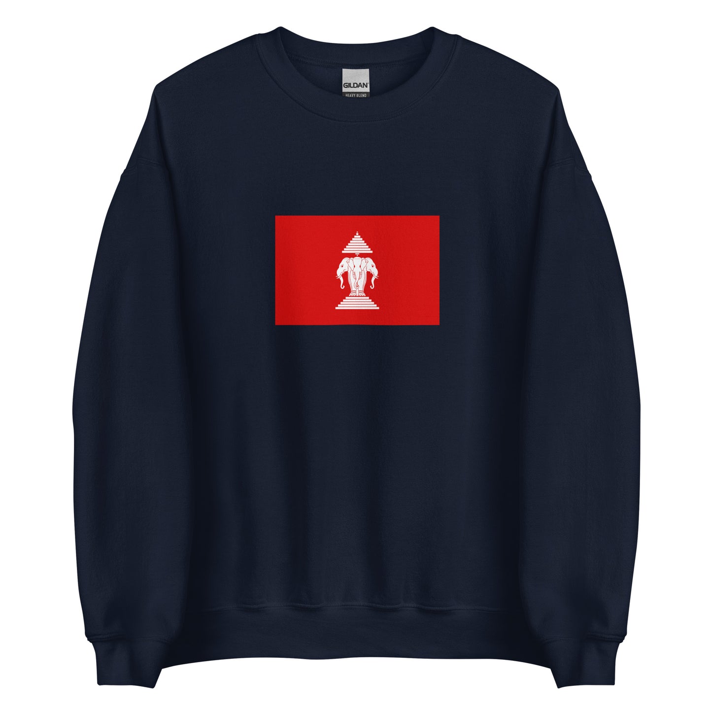 Laos - Kingdom of Laos (1947-1975) | Historical Laos Flag Interactive Sweatshirt