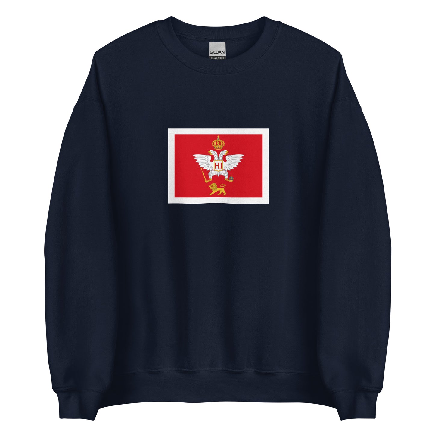 Montenegro - Principality of Montenegro (1852-1910) | Historical Montenegro Flag Interactive Sweatshirt