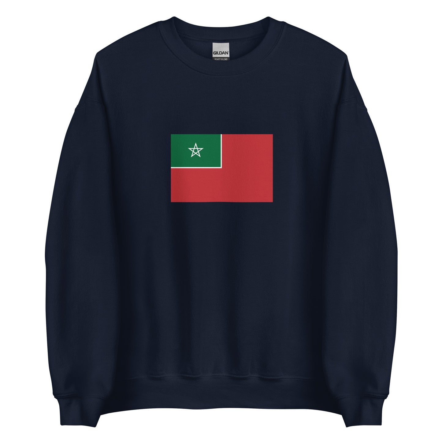 Morocco - Spanish Protectorate in Morocco (1912-1956) | Historical Moroccan Flag Interactive Sweatshirt