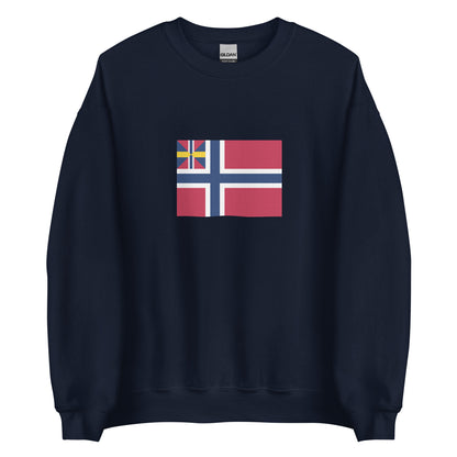 Norway - United Kingdoms of Sweden and Norway (1844-1899) | Historical Norwegian Flag Interactive Sweatshirt