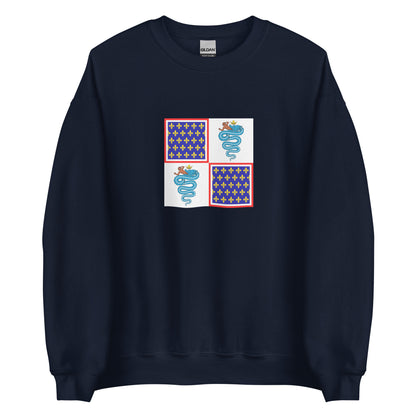 Switzerland - Duchy of Milan under the Kingdom of France (1499-1512) | Historical Suisse Flag Interactive Sweatshirt