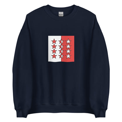 Switzerland - Rhodanic Republic (1802-1810) | Historical Suisse Flag Interactive Sweatshirt