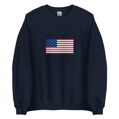 USA - 15 Star Spangled Flag (1795-1818) | Historical American Flag Interactive Sweatshirt