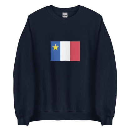 USA - French Acadians | Ethnic American Flag Interactive Sweatshirt