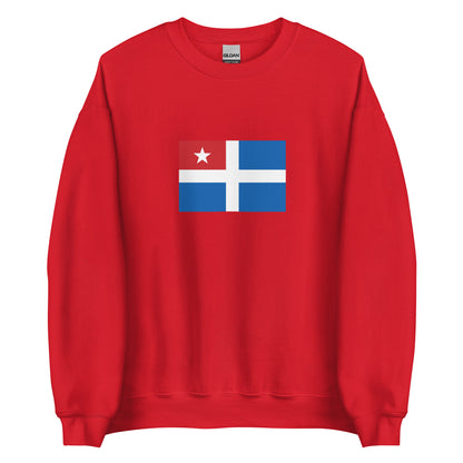 Greece - Cretan State (1898-1913) | Historical Greek Flag Interactive Sweatshirt