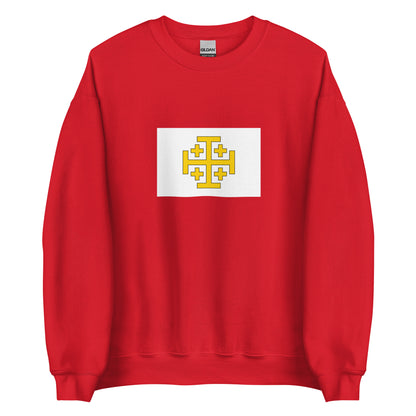 Israel - Kingdom of Jerusalem (1099-1291) | Historical Israeli Flag Interactive Sweatshirt