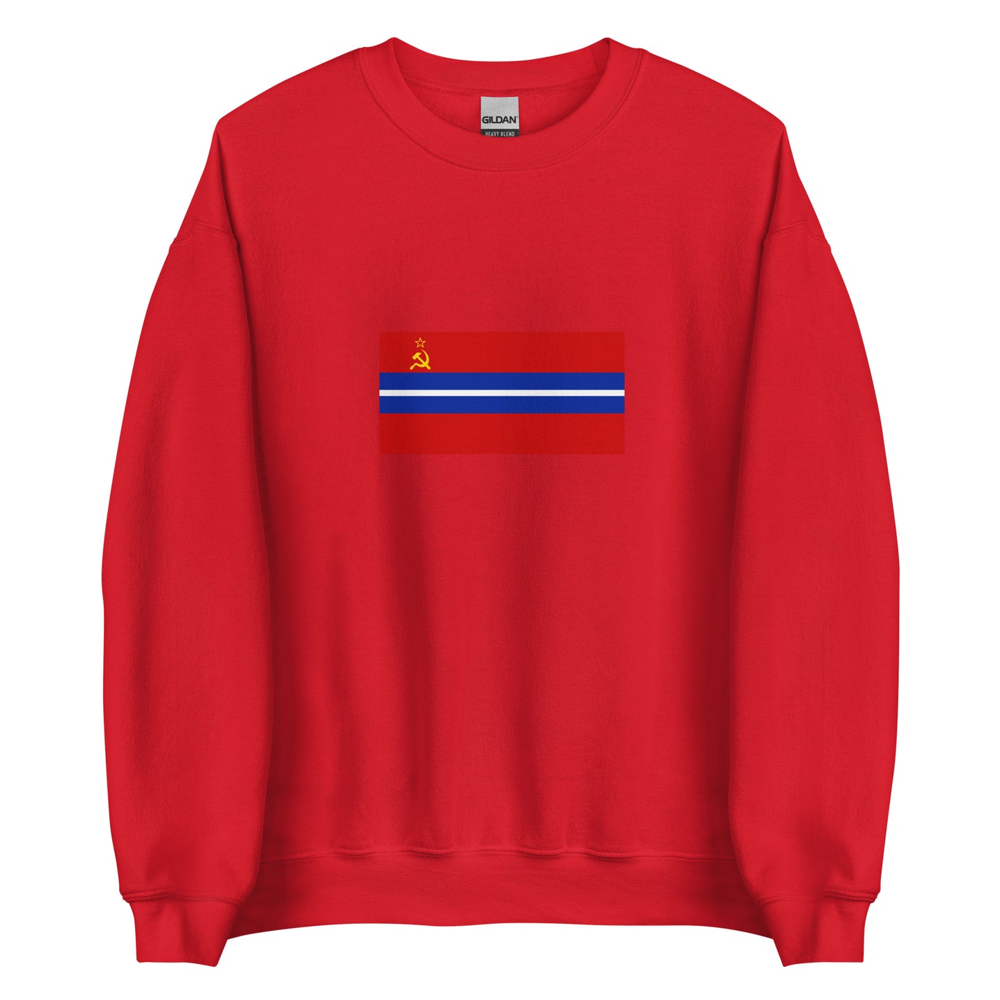 Kyrgyzstan - Kyrgyz Soviet Socialist Republic (1936 - 1990) | Historical Flag Unisex Sweatshirt