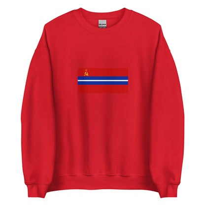 Kyrgyzstan - Kyrgyz Soviet Socialist Republic (1936-1990) | Historical Kyrgyz Flag Interactive Sweatshirt