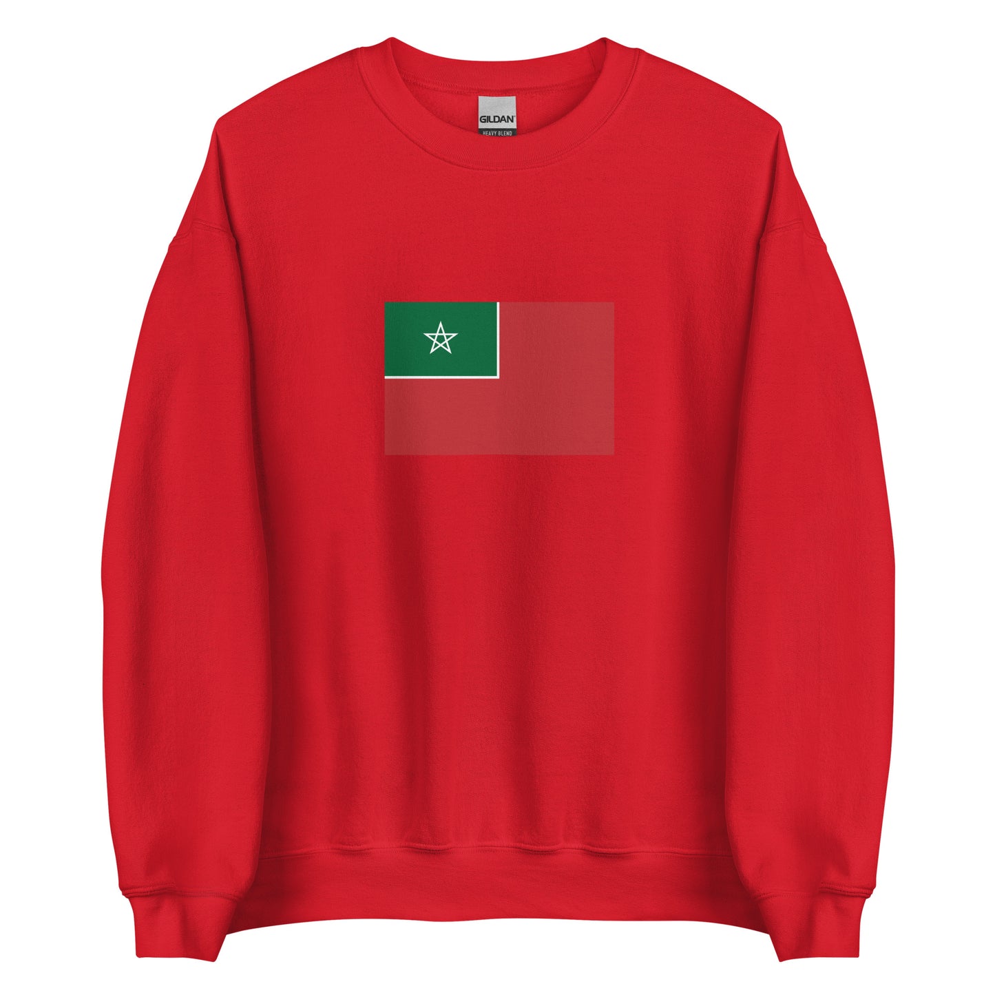 Morocco - Spanish Protectorate in Morocco (1912-1956) | Historical Moroccan Flag Interactive Sweatshirt