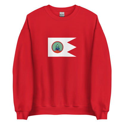 Myanmar (Burma) - Konbaung Dynasty - Third Burmese Empire (1752-1885) | Historical Burmese Flag Interactive Sweatshirt