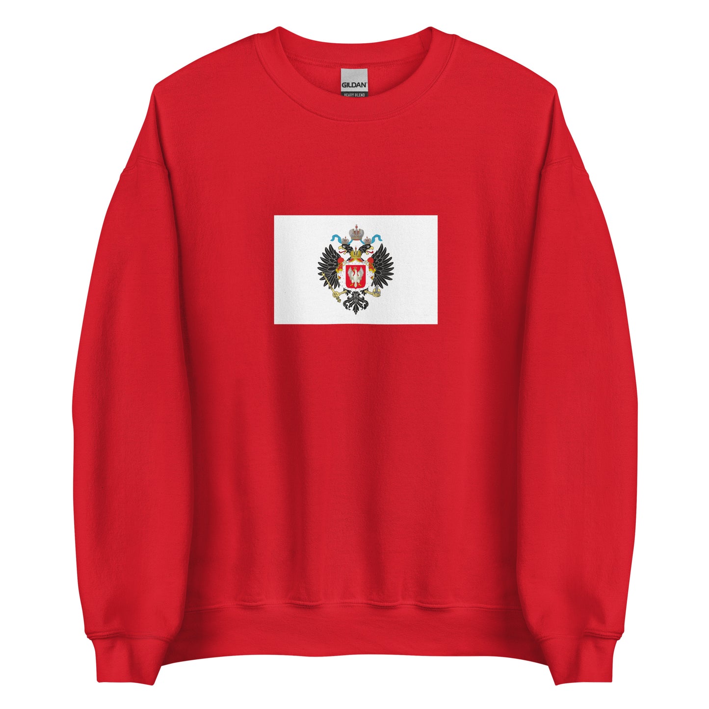 Poland - Kingdom of Poland (1815-1830) | Historical Polish Flag Interactive Sweatshirt