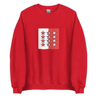 Switzerland - Rhodanic Republic (1802-1810) | Historical Suisse Flag Interactive Sweatshirt