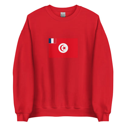 Tunisia - French Protectorate of Tunisia (1881-1956) | Historical Tunisian Flag Interactive Sweatshirt