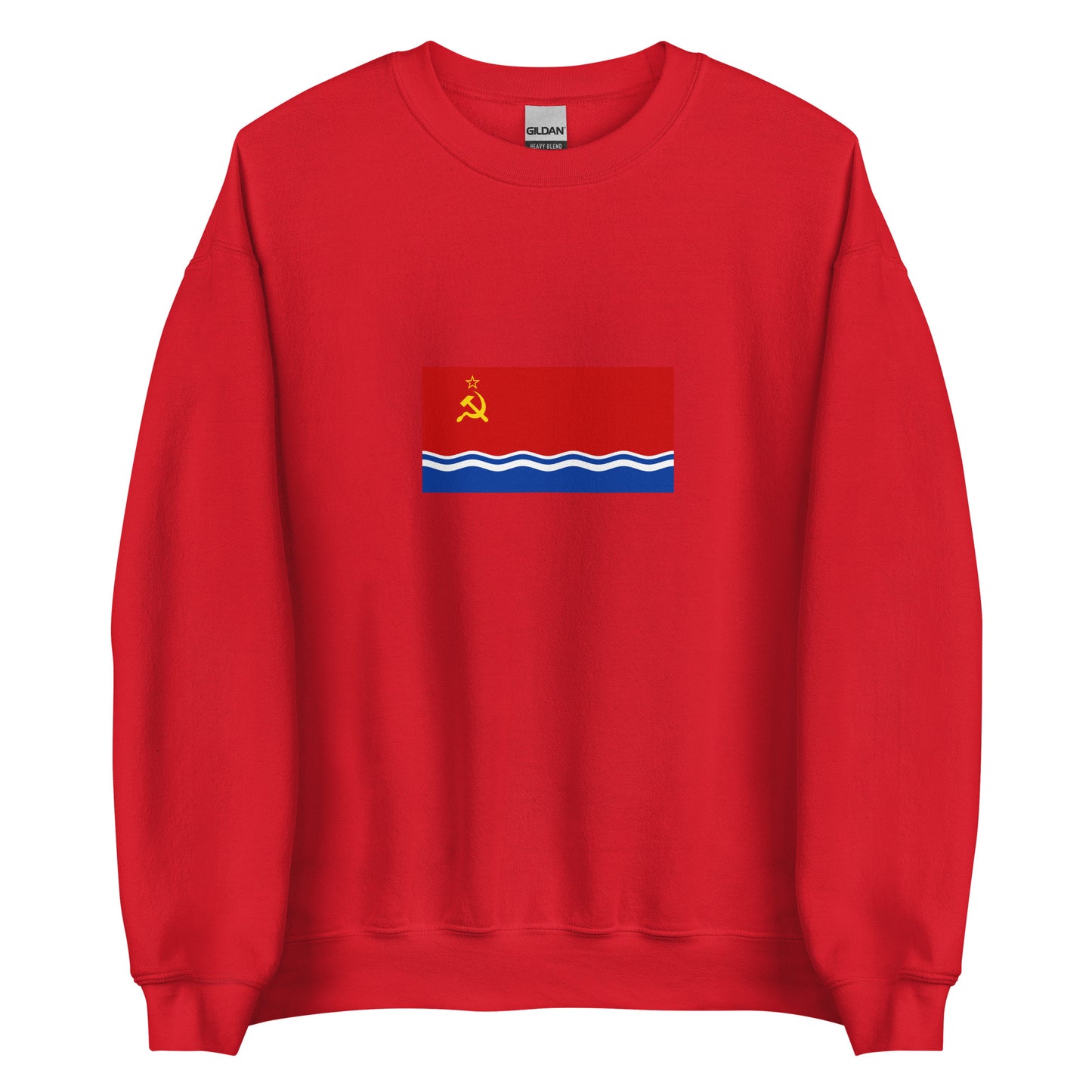 Latvia - Latvian Soviet Socialist Republic (1940-1991) | Historical Latvian Flag Interactive Sweatshirt