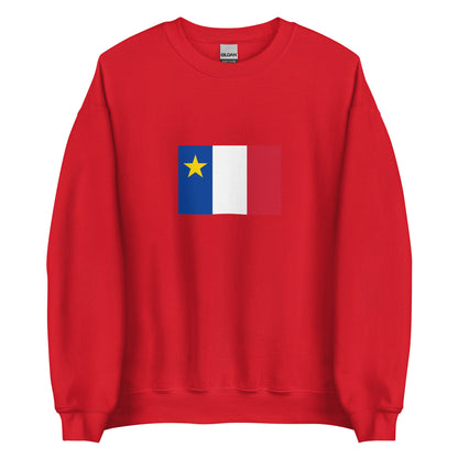 USA - French Acadians | Ethnic American Flag Interactive Sweatshirt