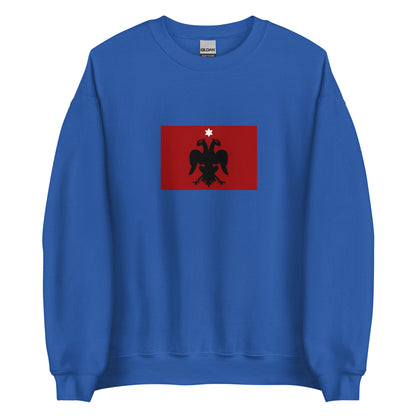 Albania - Ottoman Albanian Vilayet (1385-1912) | Historical Albanian Flag Interactive Sweatshirt