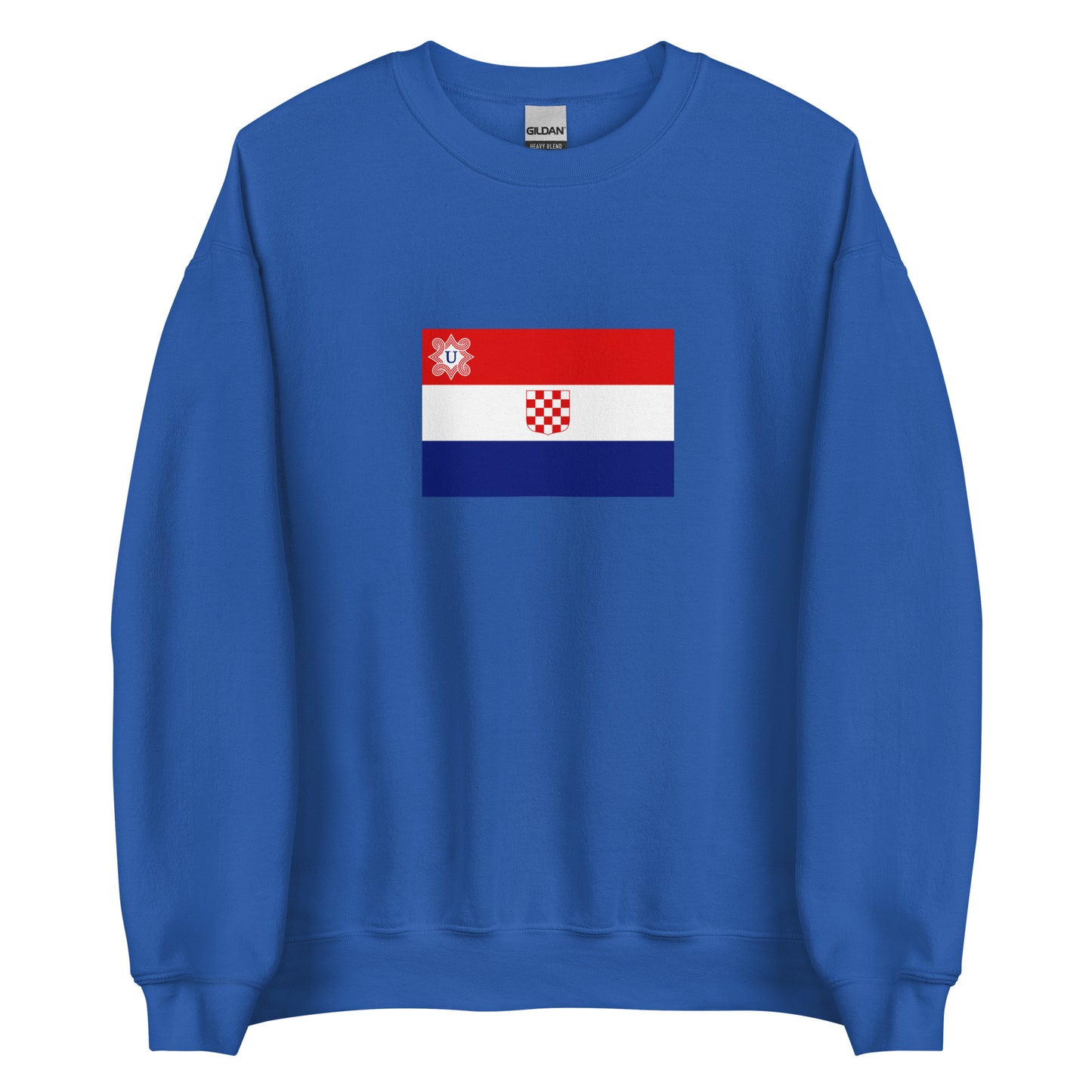 Croatia - Independent State of Croatia (1941-1945) | Historical Croatian Flag Interactive Sweatshirt