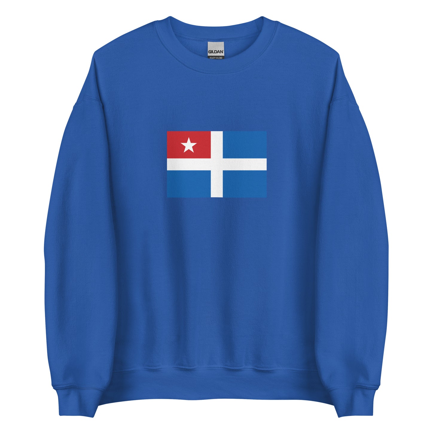 Greece - Cretan State (1898-1913) | Historical Greek Flag Interactive Sweatshirt